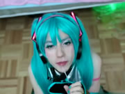 Little Girl Cosplay Play With A Masturbation Machine